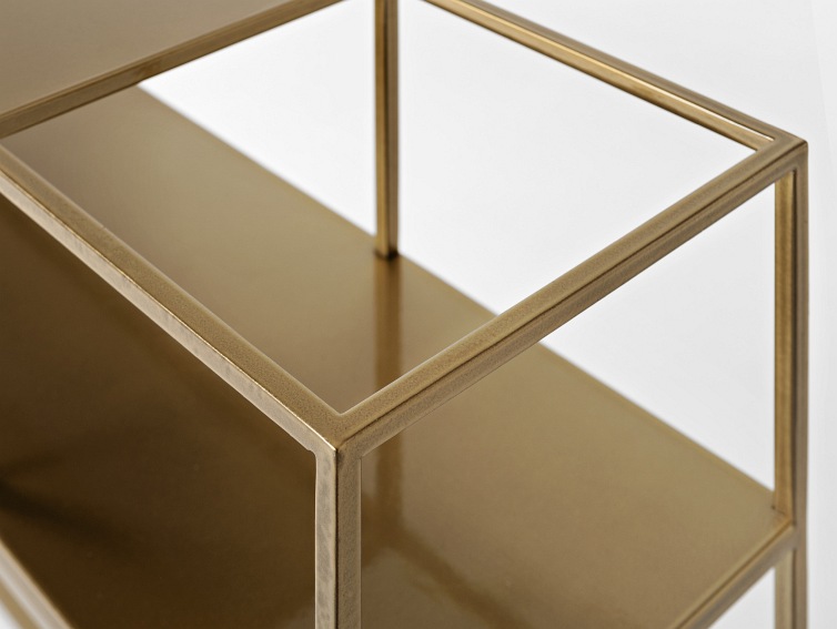 Konsola SENSO FLOWER METAL P 120x25 Złoty