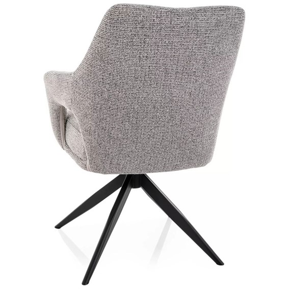 Krzesło OLSEN Noelle Szary/Czarny Mat