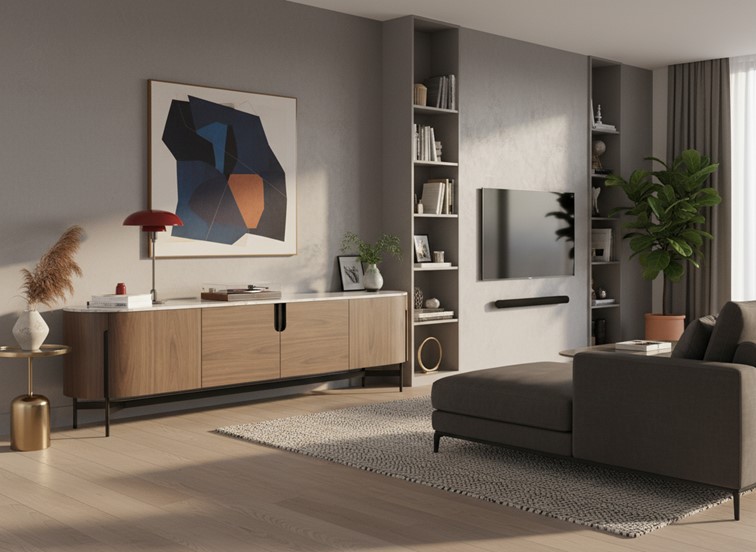 Komoda RTV SILARIO SA02 Brązowy