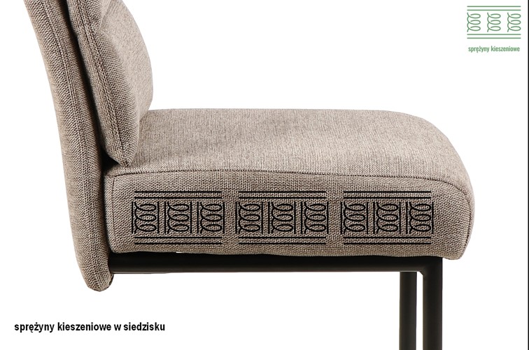 Krzesło BERRY Brego Czarny/Curry 68