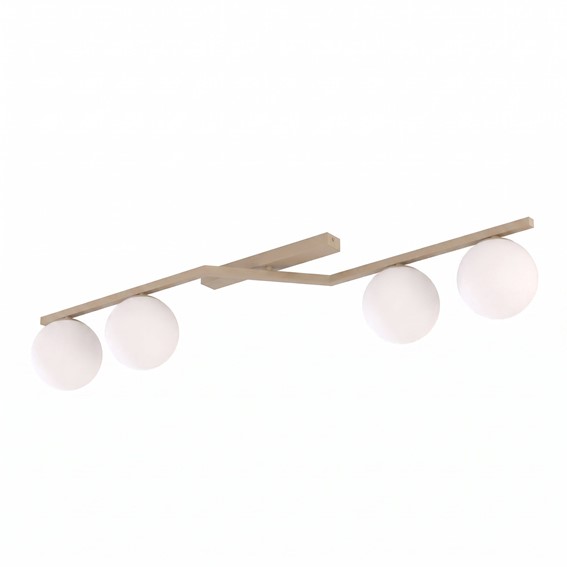 Lampa Sufitowa NATON 4 Beżowy/Opal