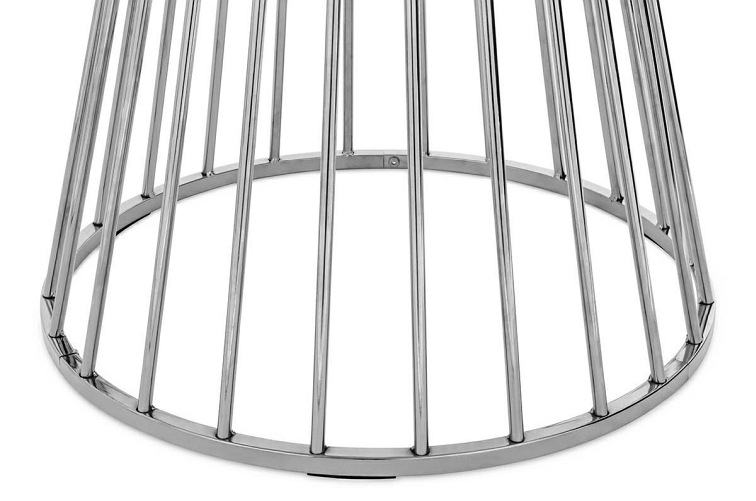 Stół GLAM WALNUT Fi110cm Orzech/Chrom