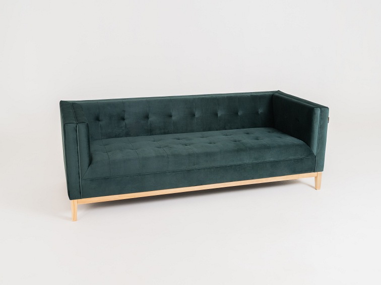 Sofa By-Tom 208x85x73 Avocado/Naturalny