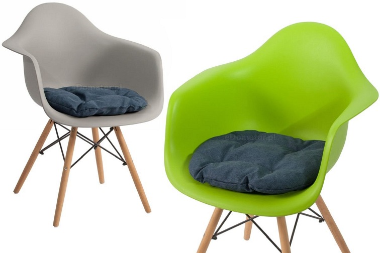 Poduszka na Krzesło KAMILA 40cm Granatowy