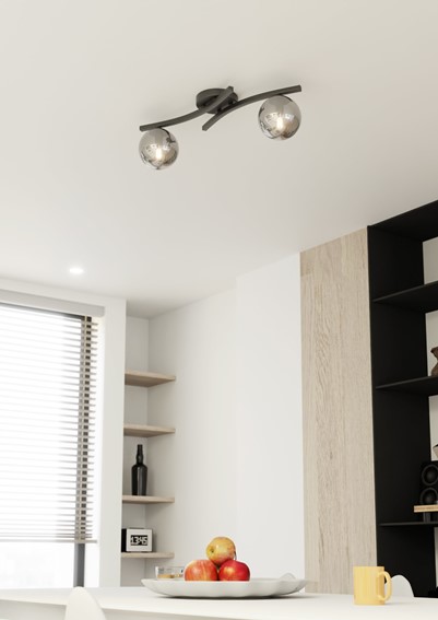 Lampa Wisząca OPUS 2 Czarny/Grafitowy