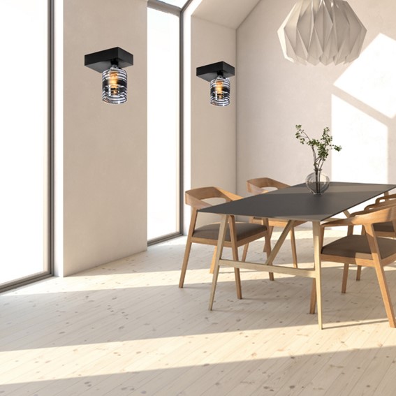 Kinkiet TEMIDA Czarny