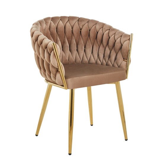 Krzesło Velvet K7-FX (G) Cappuccino