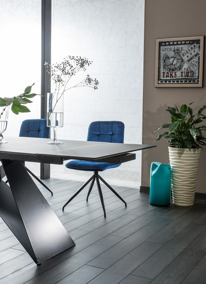 Stół Rozkładany WESTIN I (160-240)x90 Czarny/Czarny