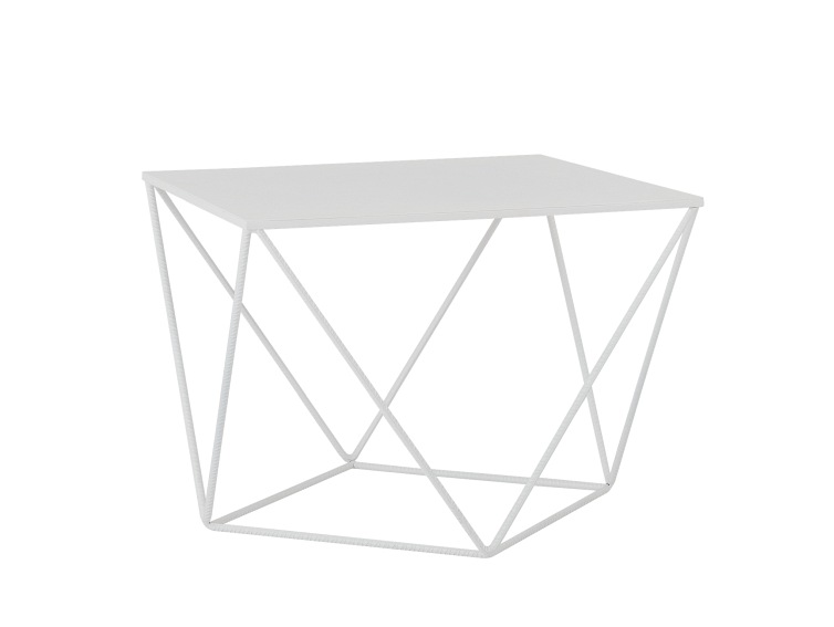 Stół Kawowy Daryl Metal 60x60 Biały