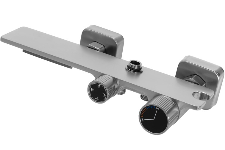 Zestaw Natryskowy HELIX Nikiel Szczotkowany