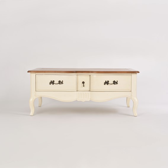 Stolik VENEZIA BIANCO VEB809K Beżowy/Brązowy