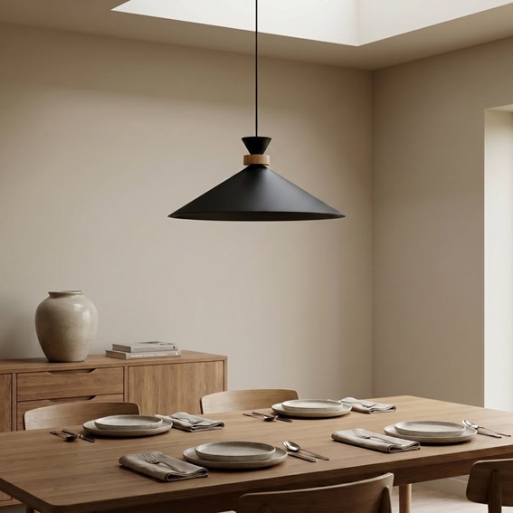 Lampa Wisząca OLIVO 1L Czarny