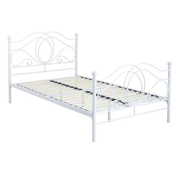 Łóżko Metalowe LM3-FX 120x200 Biały