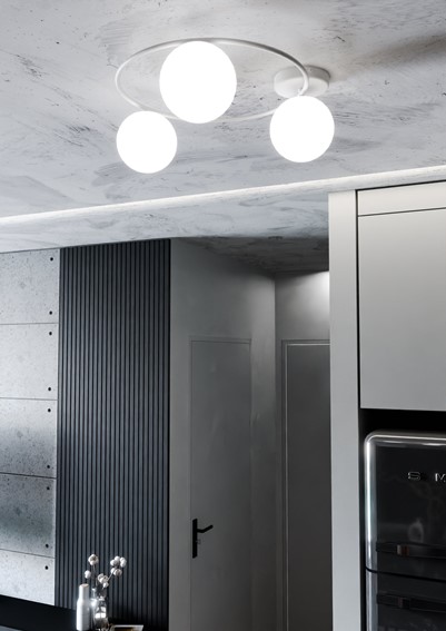 Lampa Sufitowa SOPRA 3 Biały/Opal