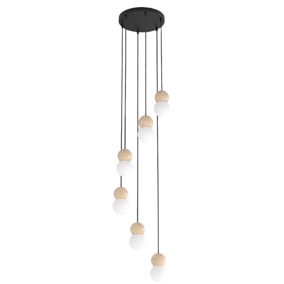 Lampa Wisząca LOOP 6 Czarny