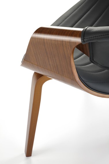 Krzesło K544 Czarny/Orzechowy