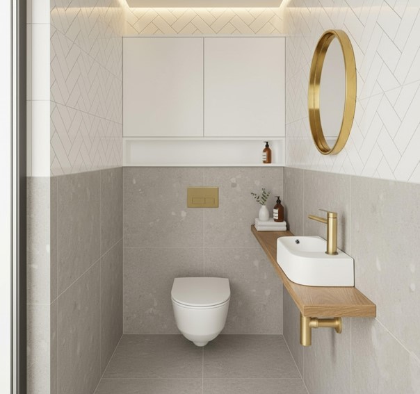 Umywalka Nablatowa/Ścienna ODETTA Biały