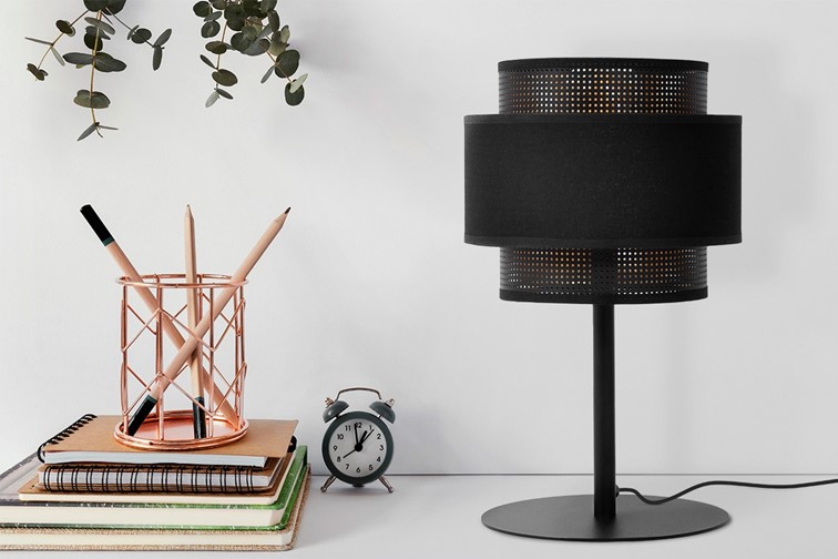 Lampa Stołowa AMOS K-5286 Czarny/Złoty