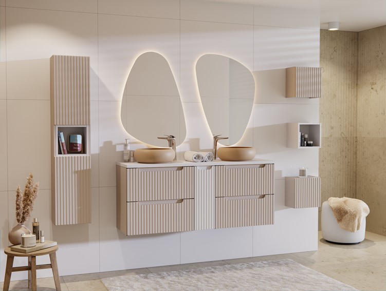 Umywalka Nablatowa WIKI-MC Beżowy