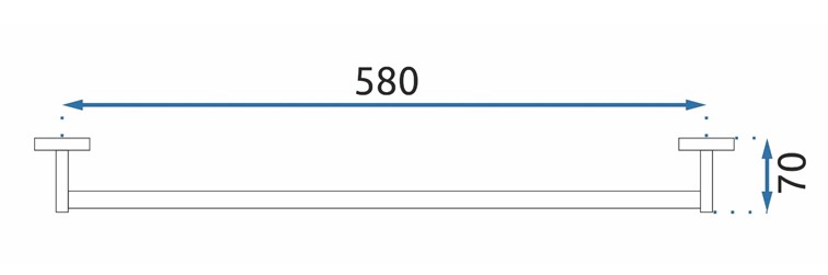 Wieszak na Ręcznik Pojedyńczy MIST 01 Złoty