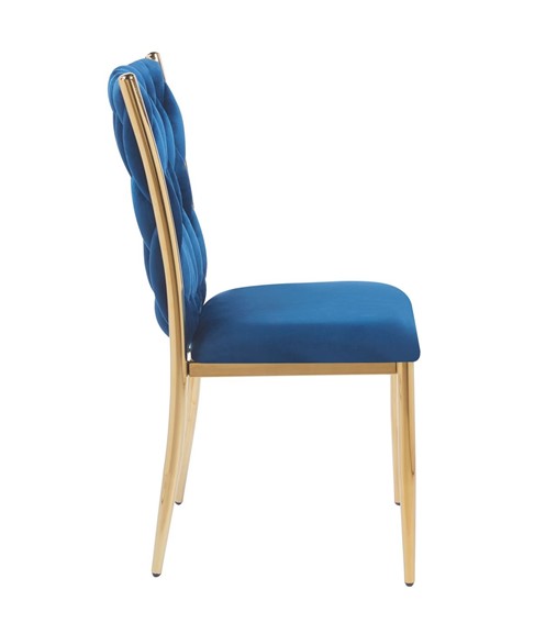 Krzesło Velvet K37-FX (G) Niebieski