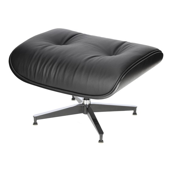 Fotel VIP z Podnóżkiem Czarny