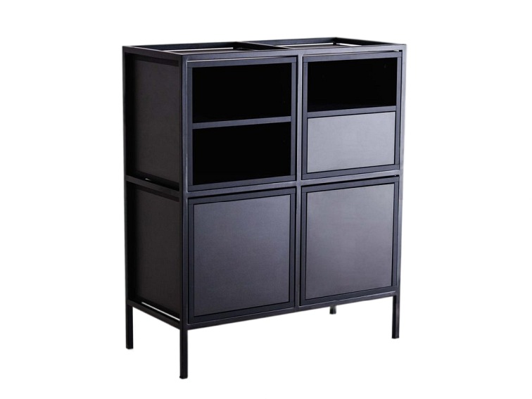 Regał Skap Black 2R2 Mix 40x88x102 Czarny