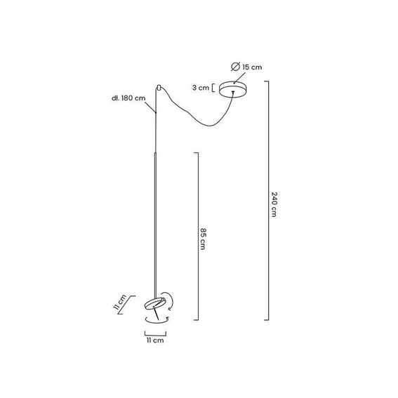 Lampa Wisząca BOBBIE Czarny
