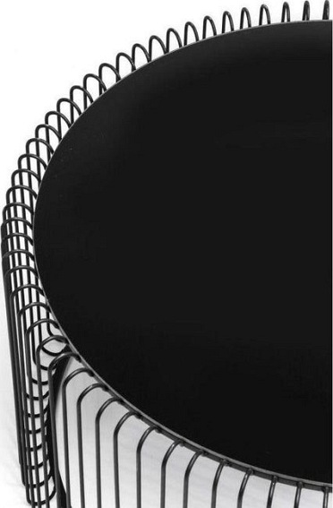 Stolik Kawowy Zestaw Wire 69x69x33 Czarny