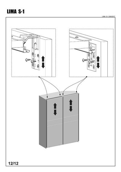 LIMA S-1 szafa biały