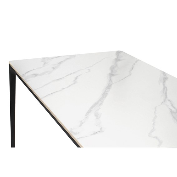 Stół SLIM 140x80 Biały/Czarny