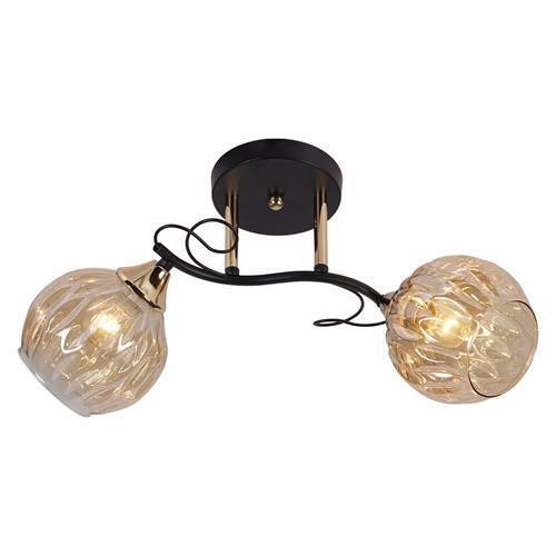 Żyrandol PROWANSO 2 Czarny/Złoty