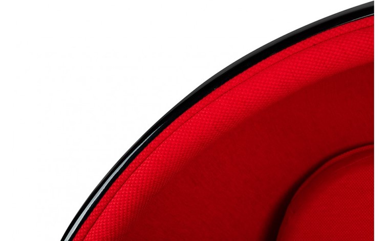 Fotel BALL BLACK Czarny/Czerwony