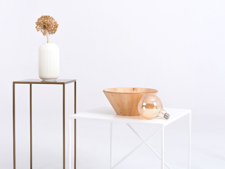 Stolik Memo Metal 50x50x45 Biały