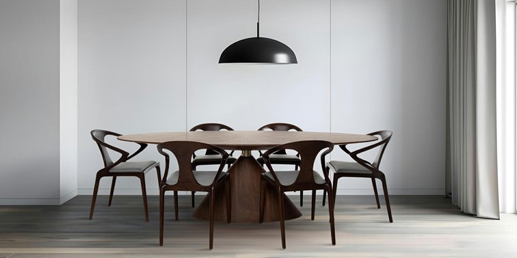 Stół UFO 240x100cm Orzech/Naturalny