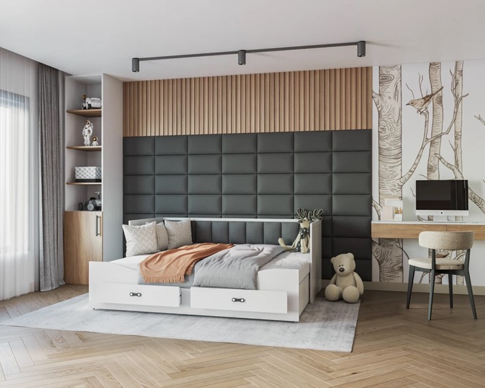 Łóżko Tapicerowane HARPER TRINITY 80x200