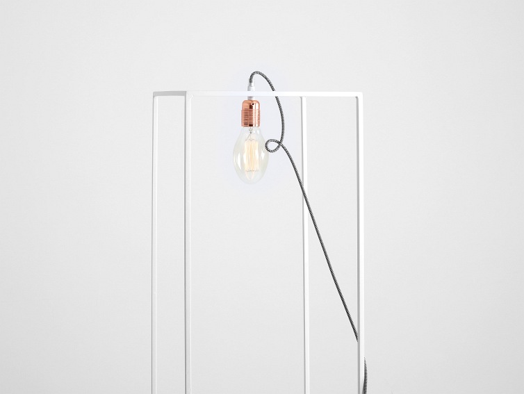 Lampa Podłogowa Metric Floor S 35x35x140 Biały