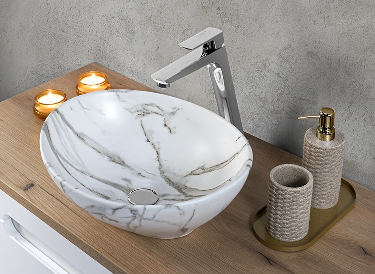 Umywalka Nablatowa PATI-MW3 Biały