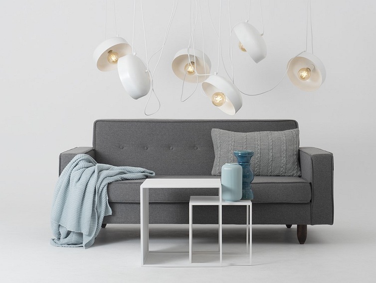 Lampa wisząca POPO FLAT L 6 – biały