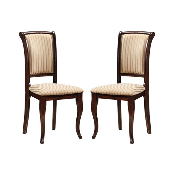 Zestaw 2x Krzesło MN-SC Ciemny Orzech Tap.19