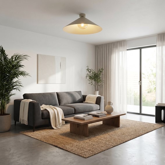Lampa Sufitowa MONO 1L Beżowy/Miodowy