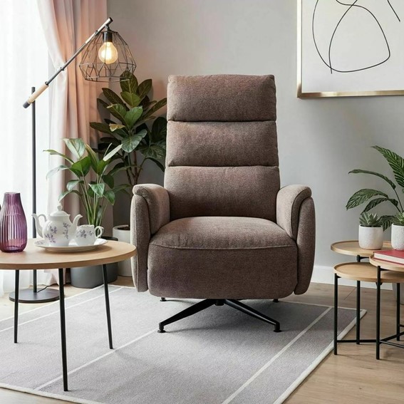 Fotel Rozkładany FENIX RAVEN Cappuccino