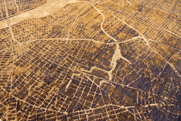 Dywan CITIES New York Gatsby Gold Round 9315 240x240 cm