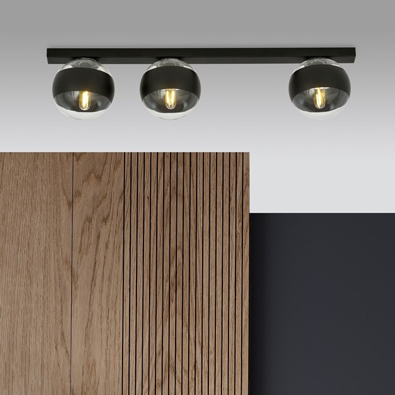 Lampa Sufitowa FIT 3 STRIPE Czarny