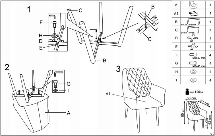 Krzesło K287 Buk/Popielaty