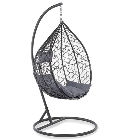 Fotel Wiszący Kokon BARI Czarny