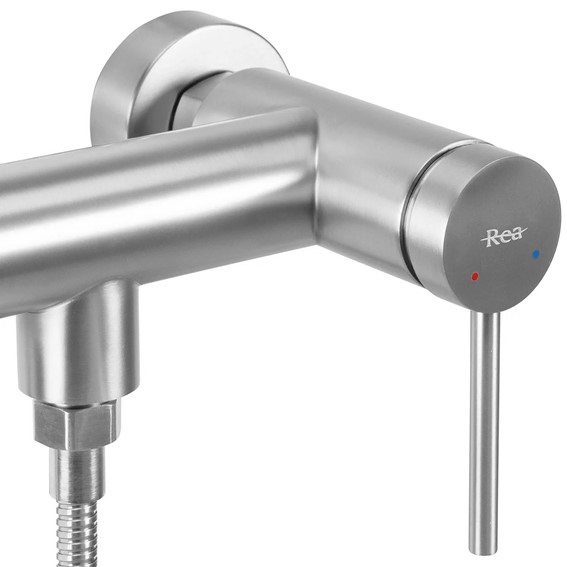 Bateria Prysznicowa FOSS CLIF Nikiel Szczotkowany