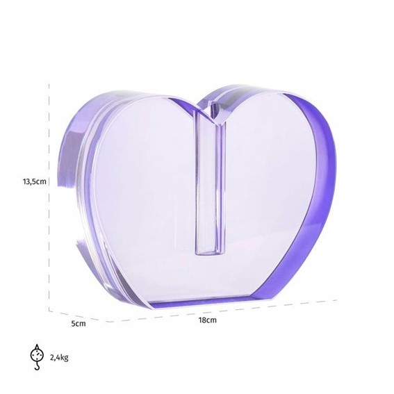 Świecznik TANNA Fioletowy