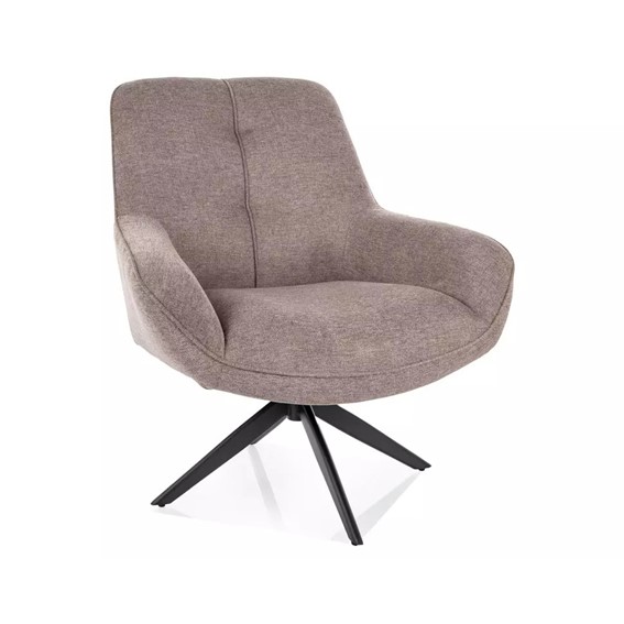 Fotel HANA Brego Beżowy/Czarny Mat