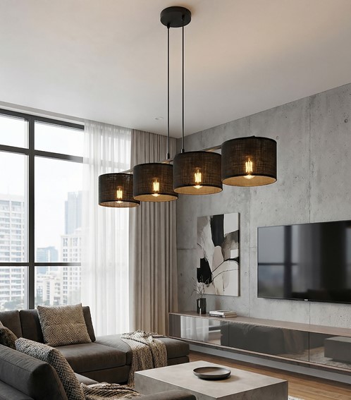 Lampa Wisząca ECO 4 Czarny